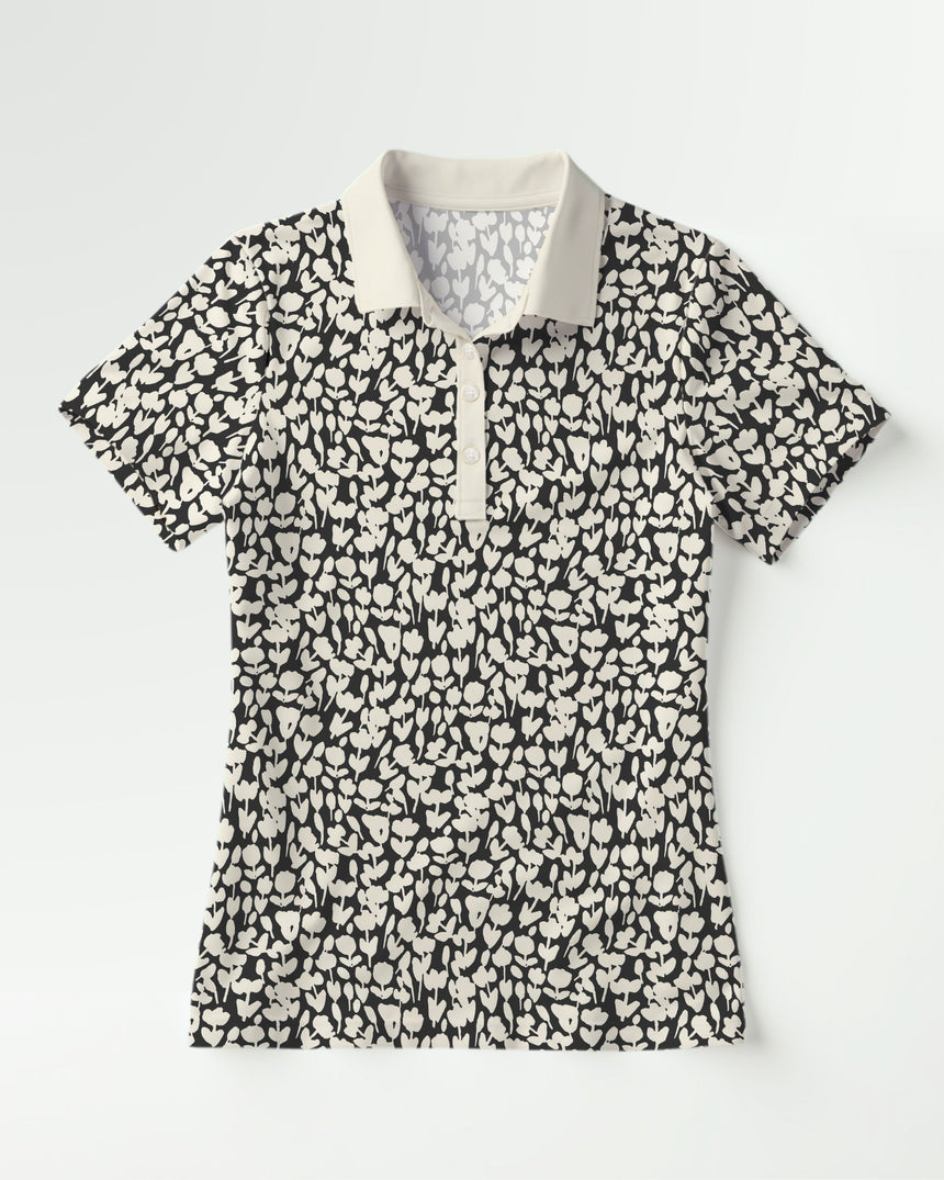 Midnight Meadow - Women's Short Sleeve Polo