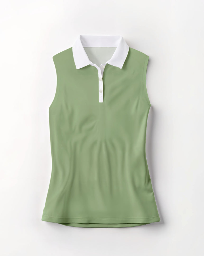 Zen Greens - Sleeveless Polo