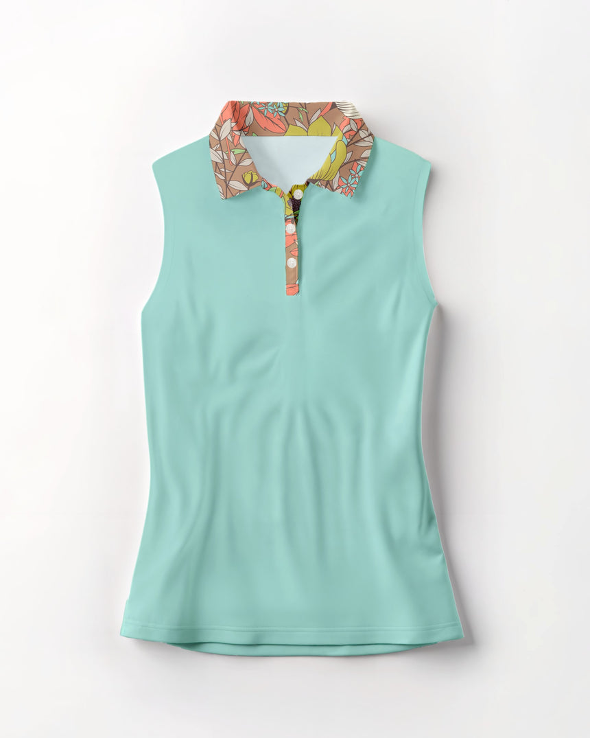 Vintage Garden - Sleeveless Polo