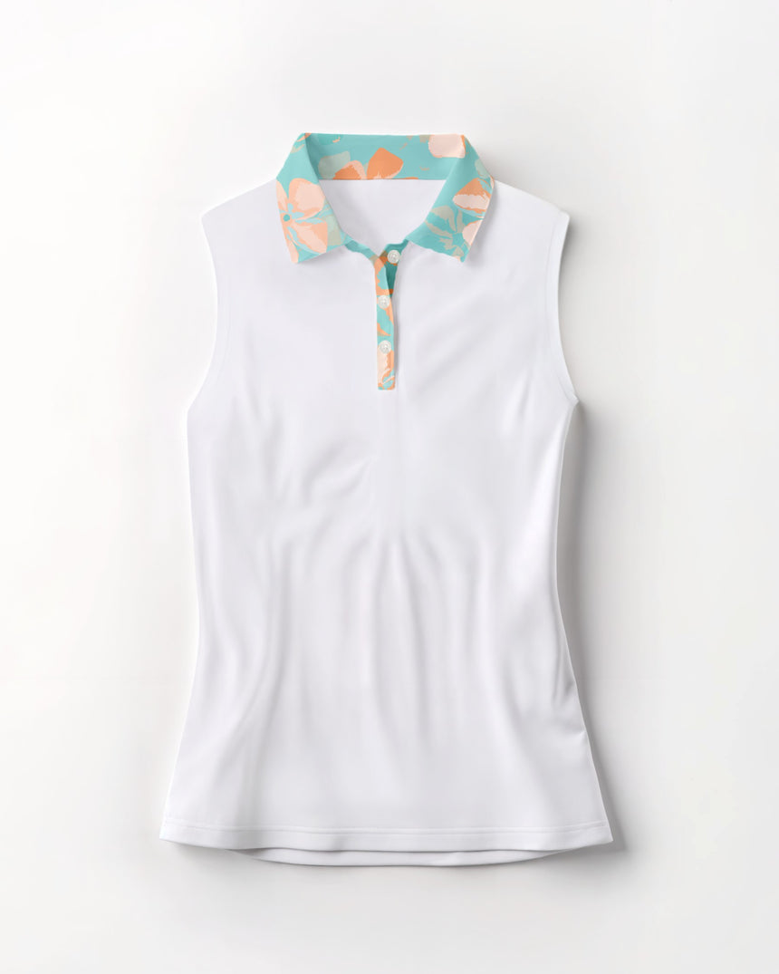 Zen Flora - Sleeveless Polo