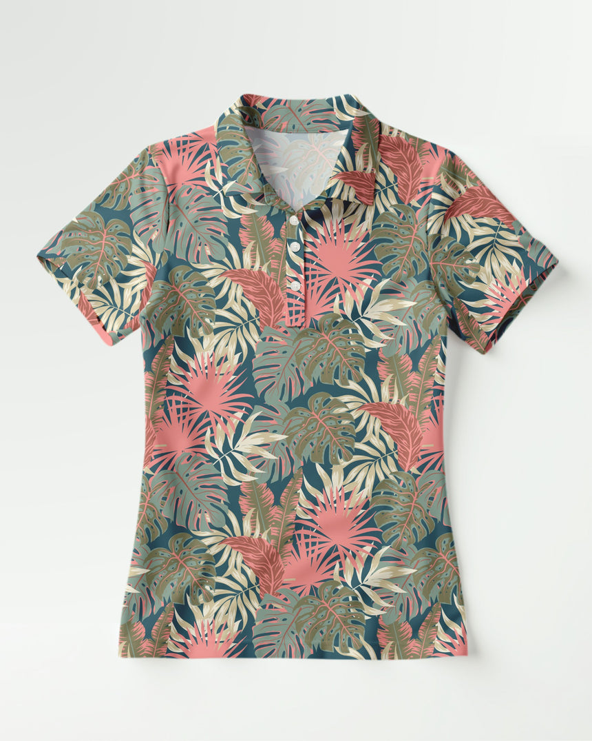 Palm Party - Women's Short Sleeve Polo