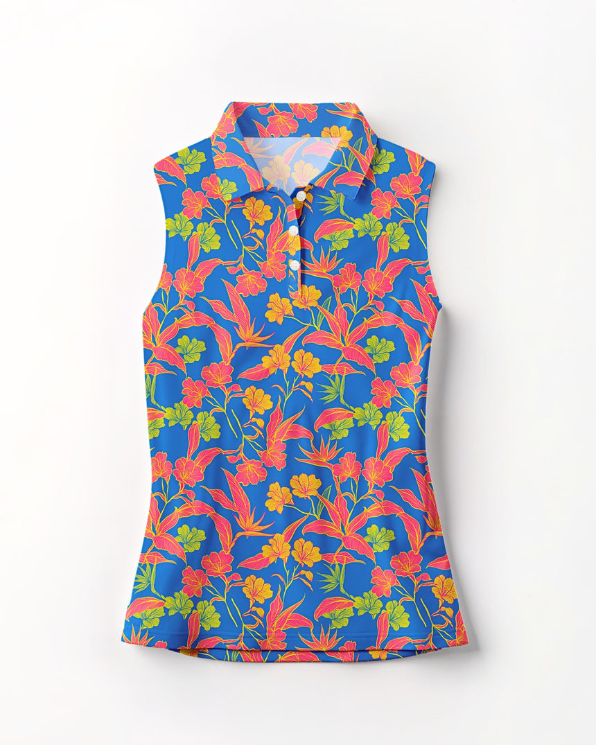 Paradise Found - Sleeveless Polo