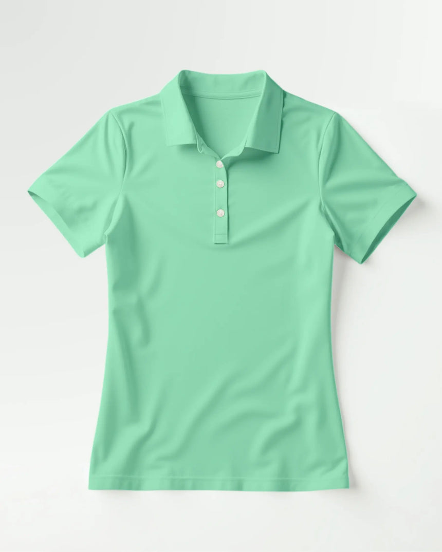 Checkered Greens - Women's Short Sleeve Polo