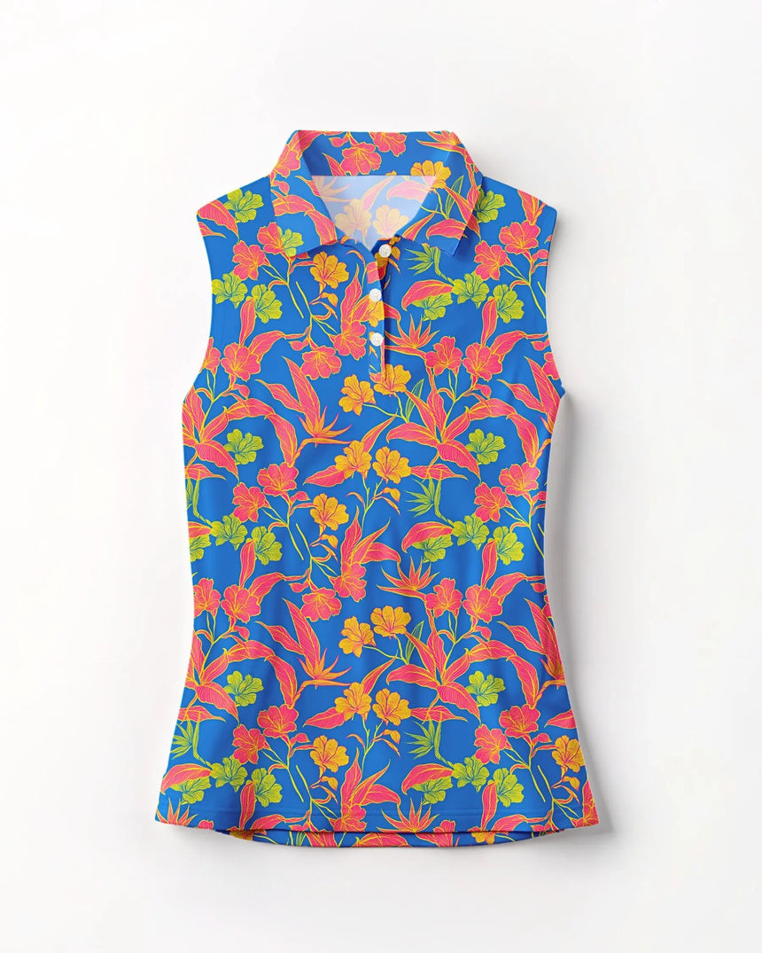 Paradise Found - Sleeveless Polo