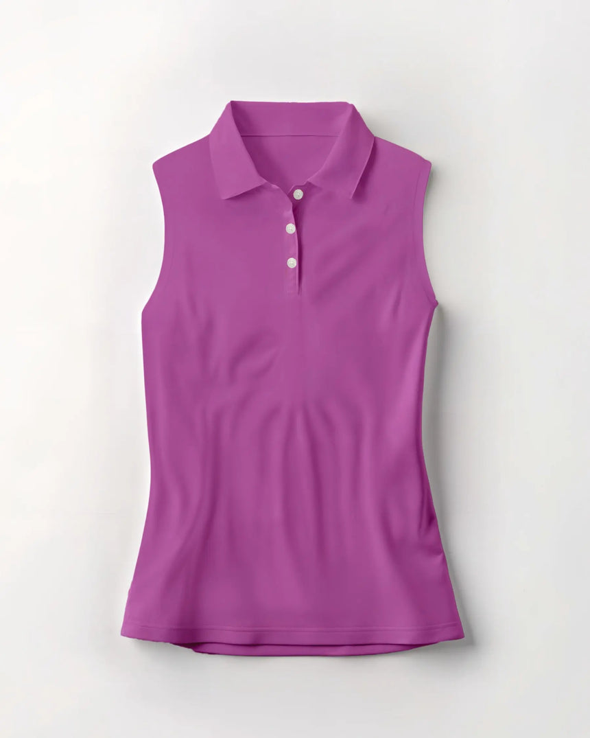Blossom Breeze - Sleeveless Polo