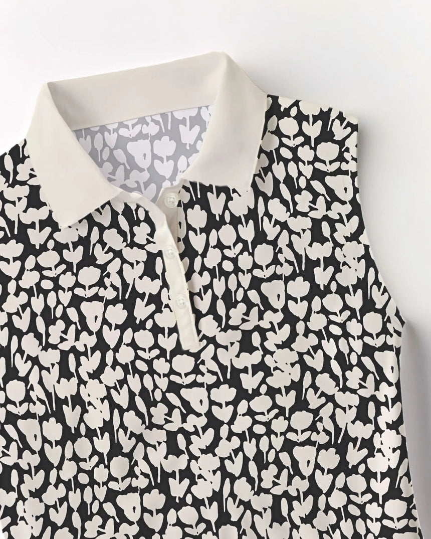 Midnight Meadow - Sleeveless Polo