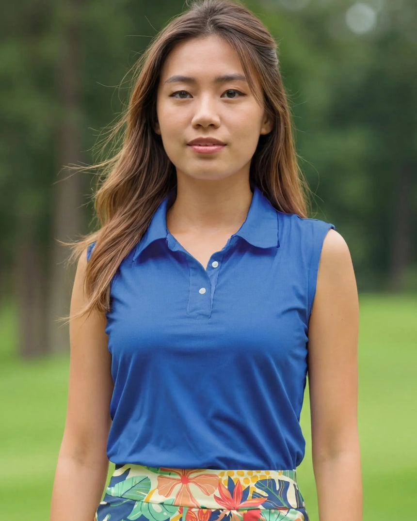 Tee Time Tropic - Sleeveless Polo