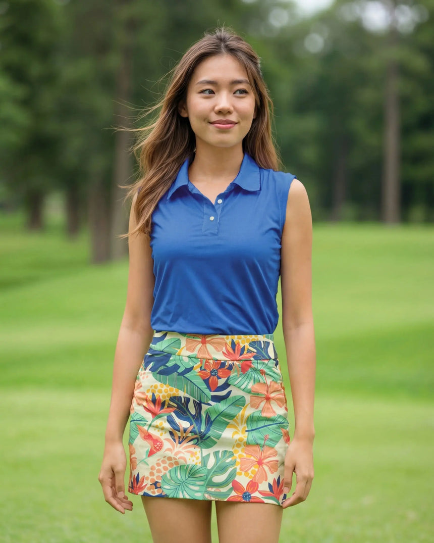 Tee Time Tropic - Sleeveless Polo