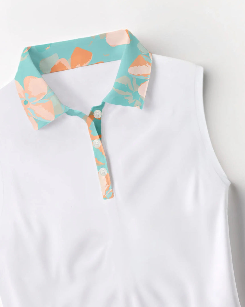 Zen Flora - Sleeveless Polo