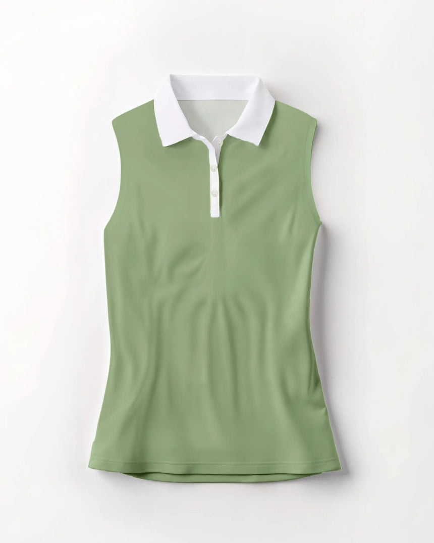 Zen Greens - Sleeveless Polo
