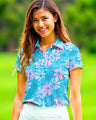 Floral Fadeaway - Women's Short Sleeve Polo