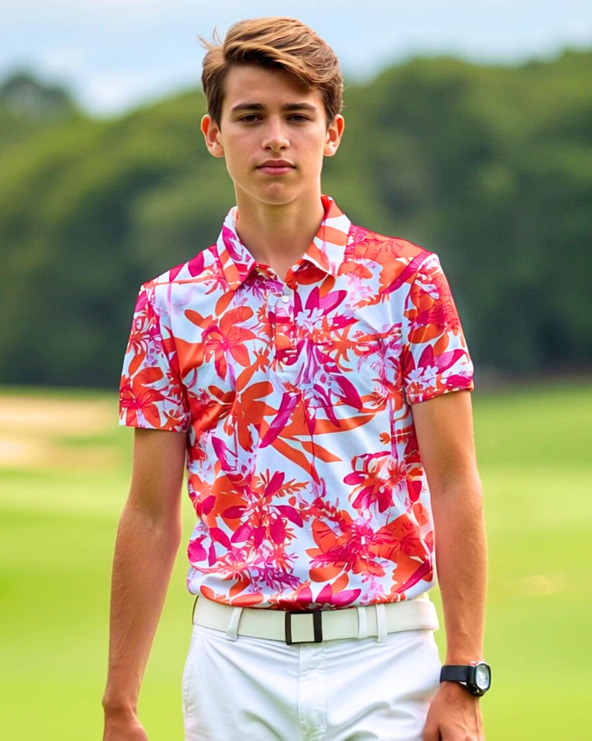 Hot Tropic - Youth Short Sleeve Polo