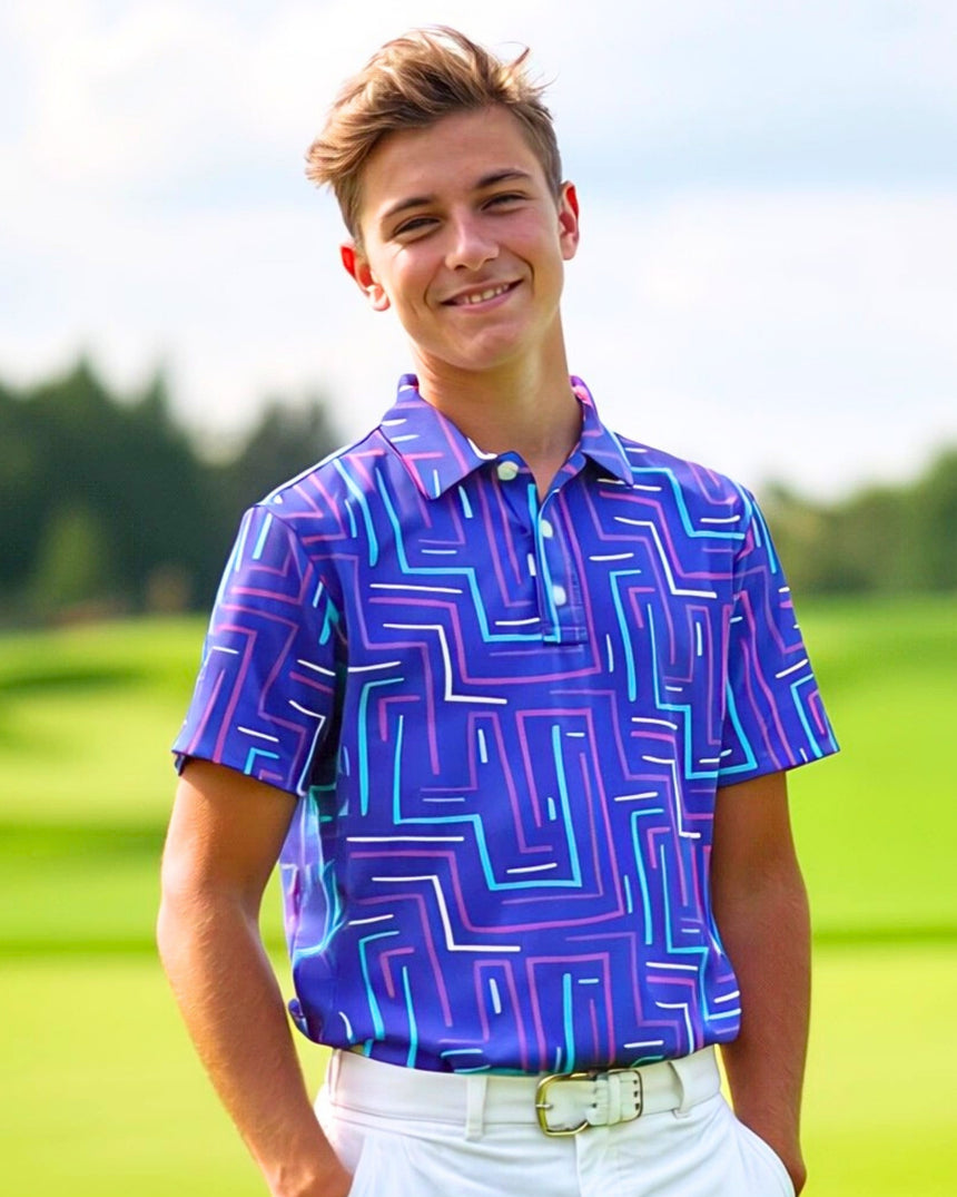 Links Labyrinth - Youth Short Sleeve Polo