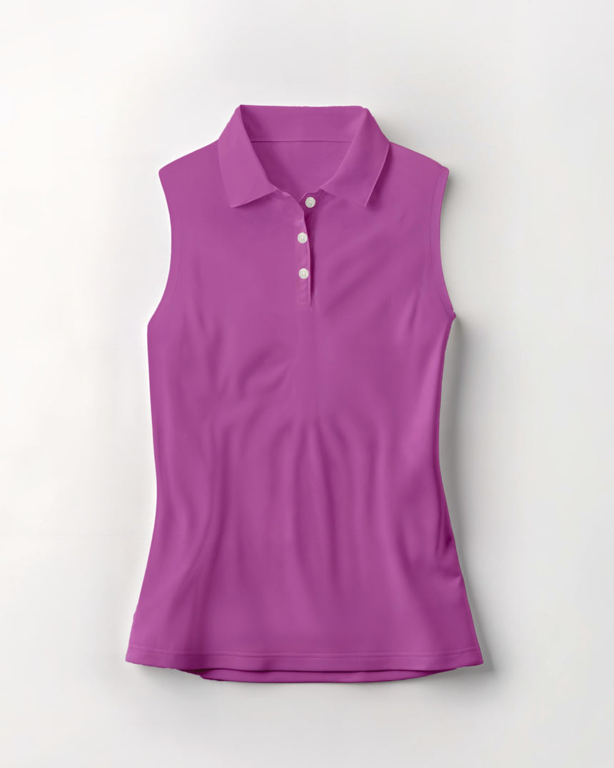 Blossom Breeze - Sleeveless Polo