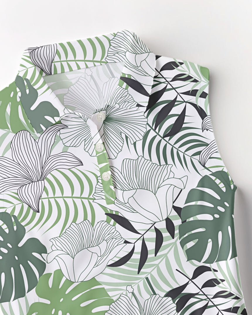 Zen Greens - Sleeveless Polo