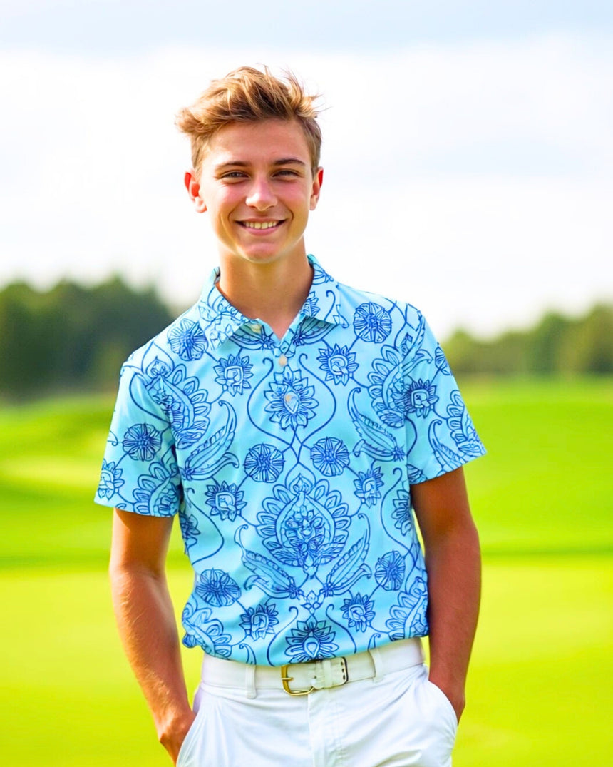 Fore de Fleur - Youth Short Sleeve Polo