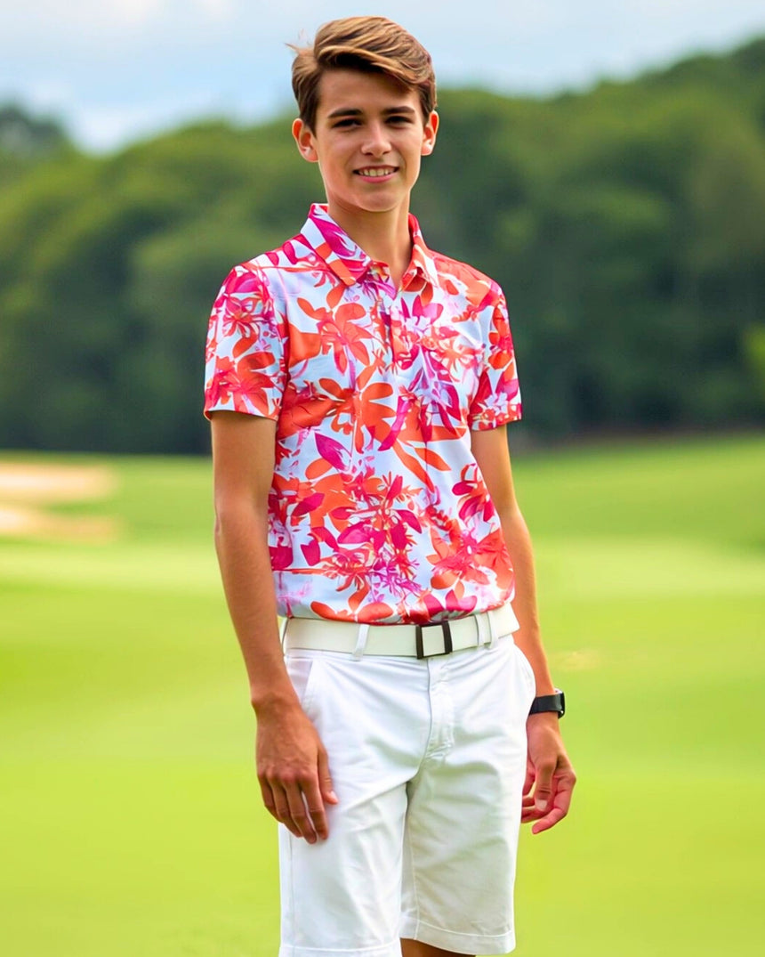 Hot Tropic - Youth Short Sleeve Polo