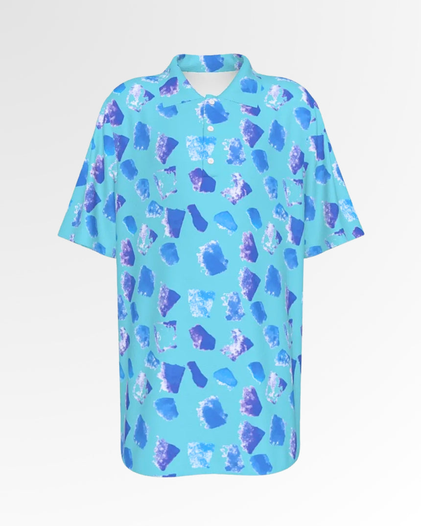 Blue Funfetti - Youth Short Sleeve Polo