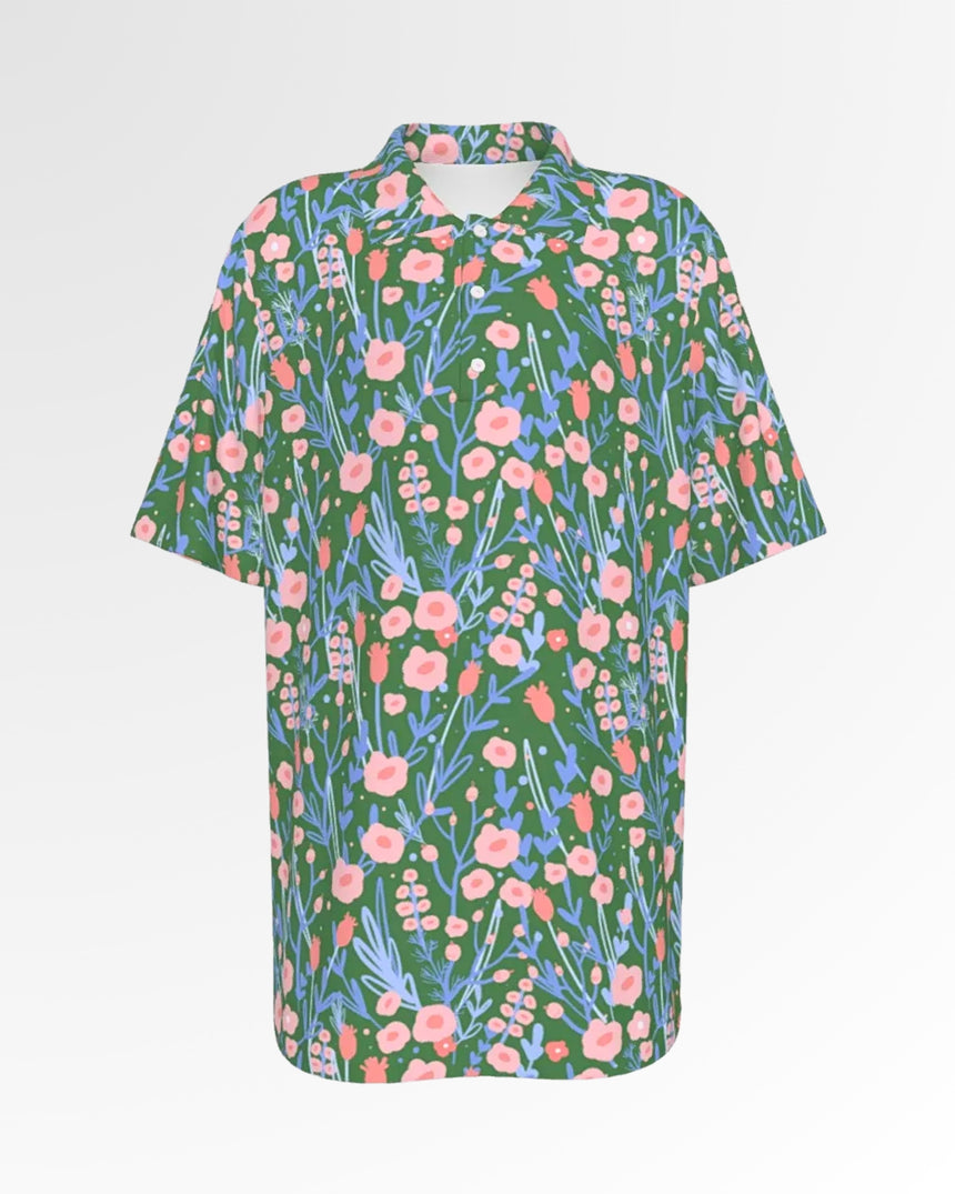 Back Nine Blossoms - Youth Short Sleeve Polo
