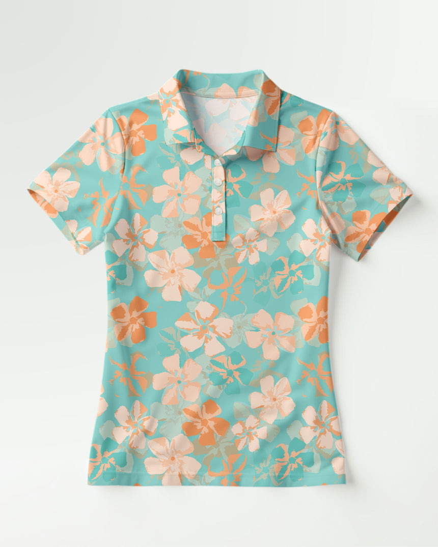 Zen Flora - Women's Short Sleeve Polo