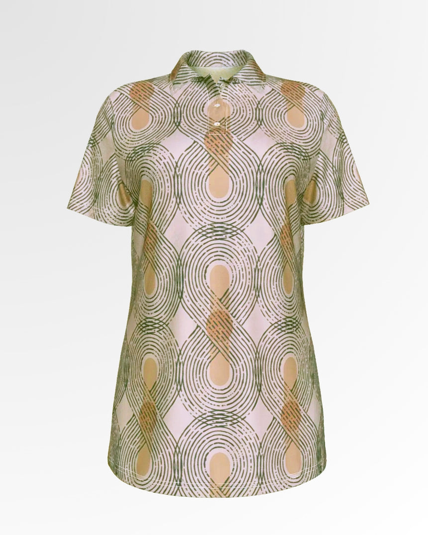 Geo Groove - Women's Short Sleeve Polo