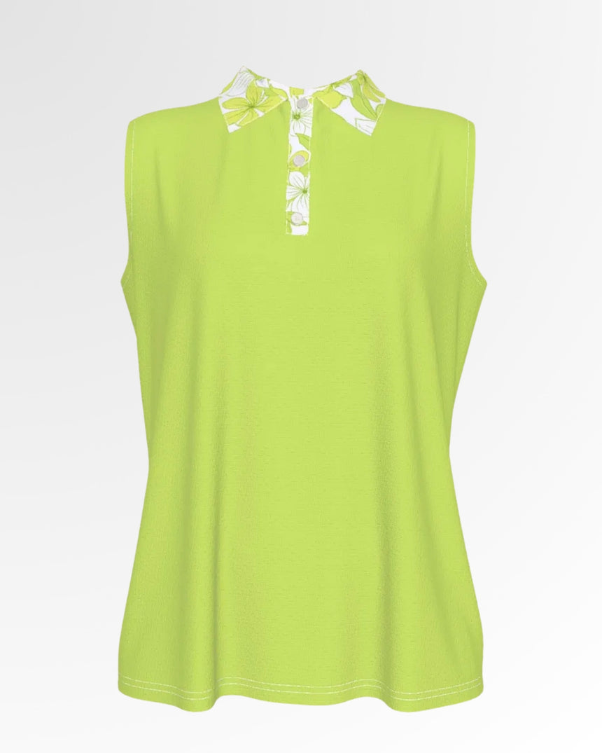 Spring Greens - Sleeveless Polo & Skort Set