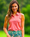 Back Nine Blossoms - Sleeveless Polo