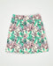 Golf Skirt with floral and birdie pattern on a white background