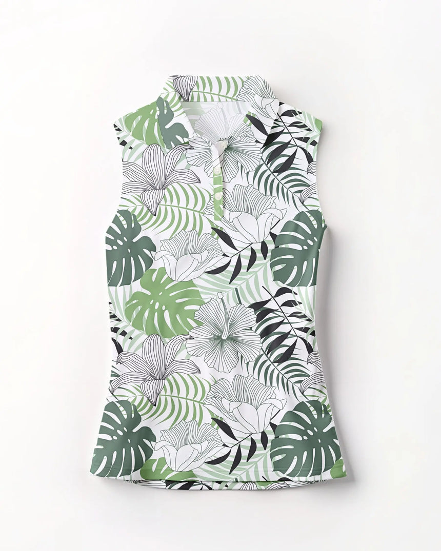Zen Greens - Sleeveless Polo