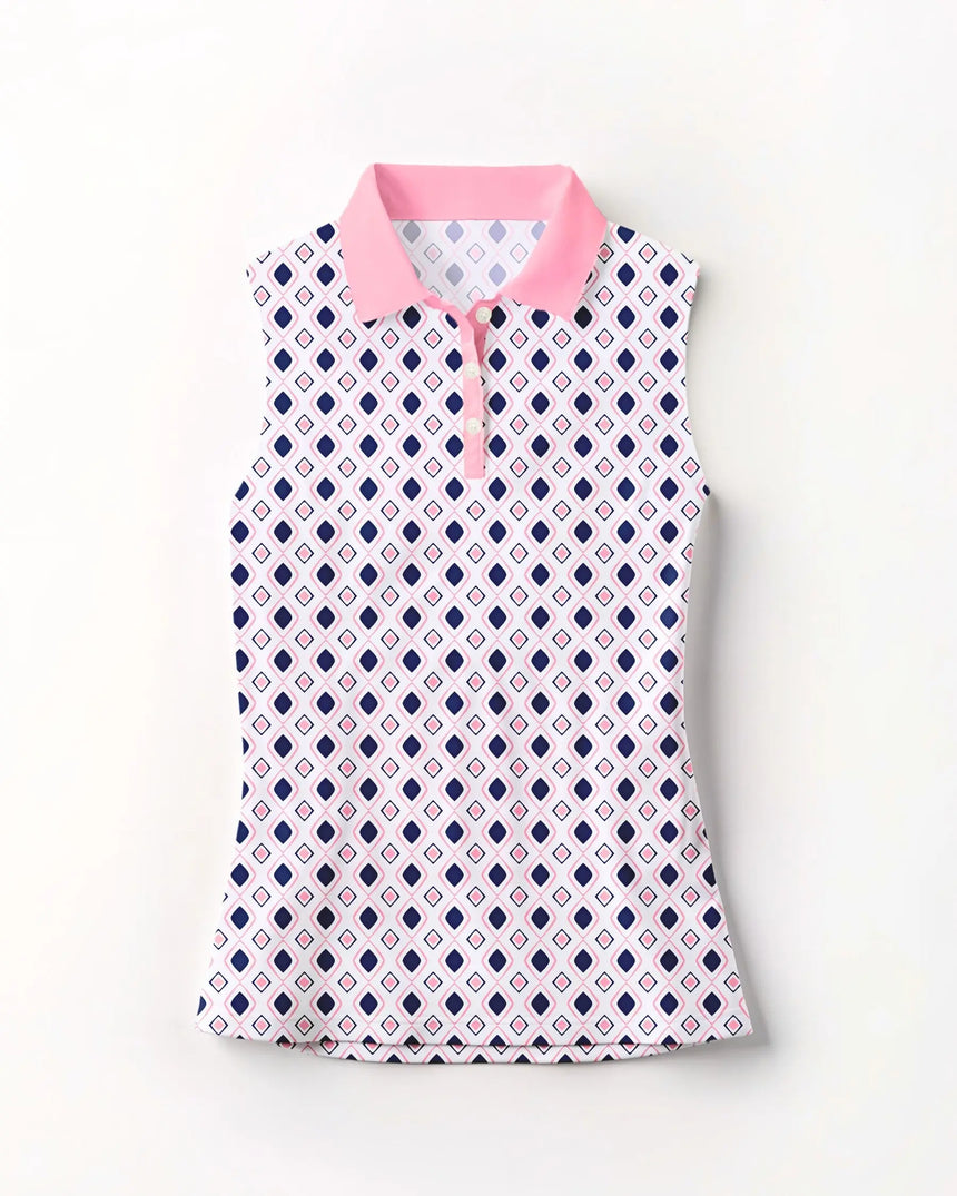 Par-fect Diamonds - Sleeveless Polo