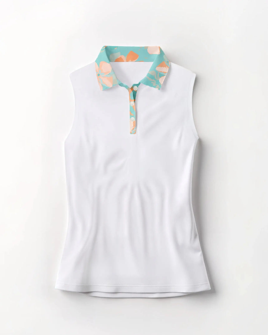 Zen Flora - Sleeveless Polo