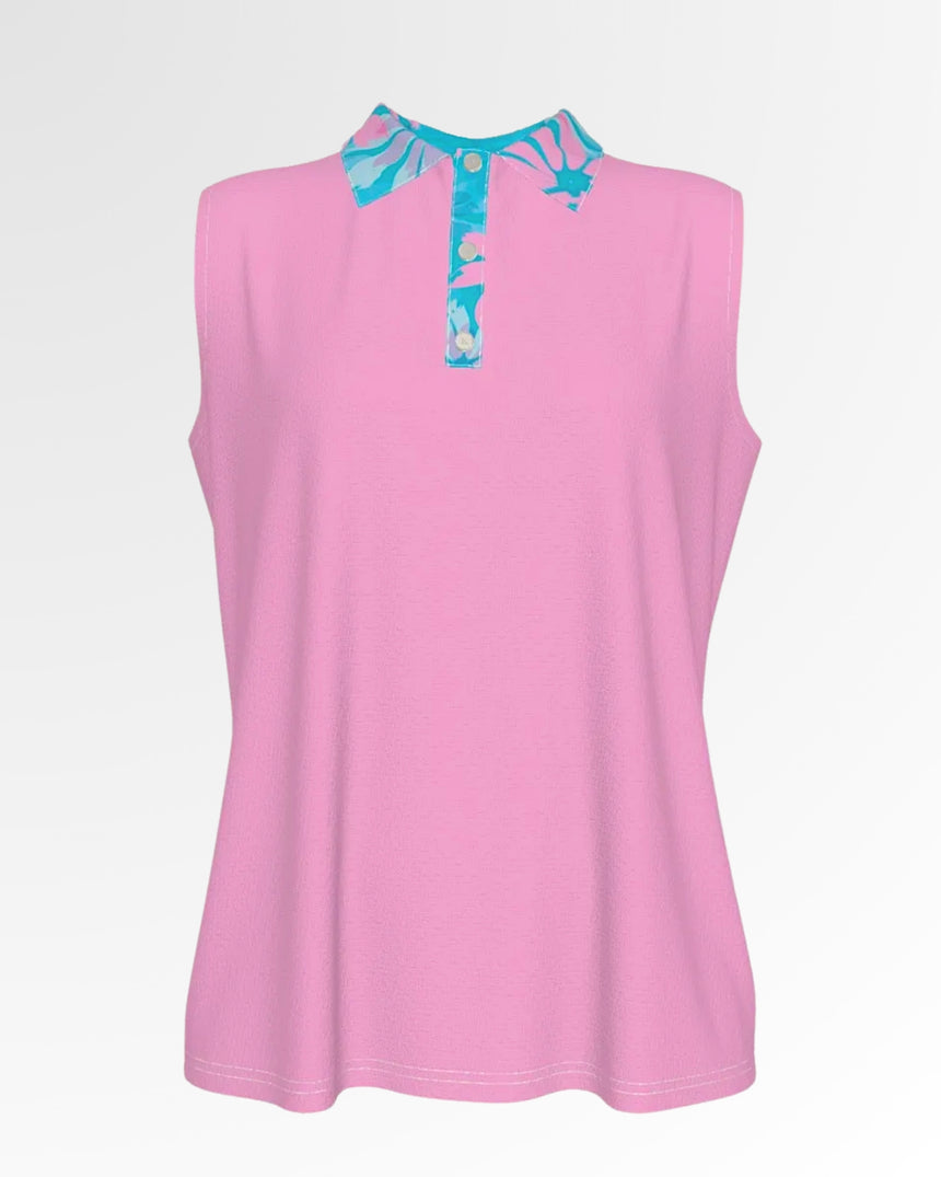 Floral Fadeaway - Sleeveless Polo & Skort Set