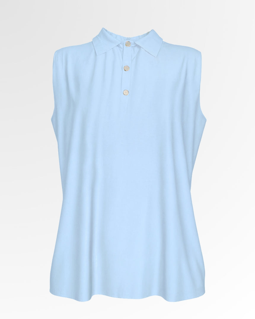 Blue Palms - Sleeveless Polo & Skort Set